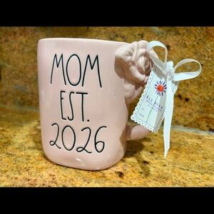 Rae Dunn “MOM EST. 2026”